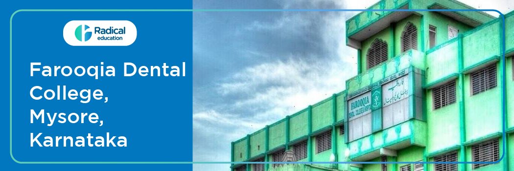 Farooqia Dental College and Hospital Mysore Cut off 2024-25 (updated)